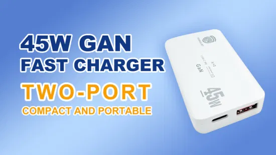 Оригинальное настенное зарядное устройство ЕС и Великобритании для телефонов Apple Samsung Pd Fast 45W USB Type a+C GaN Charger