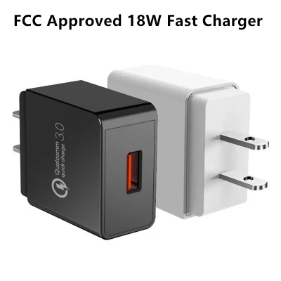 Сертификация ETL/FCC/PSE/Kc, 18 Вт QC3.0 Pd USB, быстрое зарядное устройство для смартфона, мобильного телефона, дорожное настенное зарядное устройство